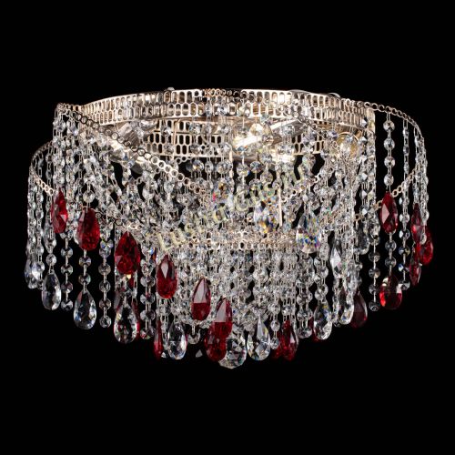 Люстра Космея №4 красная в Симферополе Гусь Хрустальный