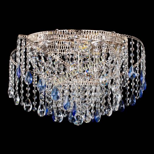 Люстра Космея №4 синяя в Симферополе Гусь Хрустальный