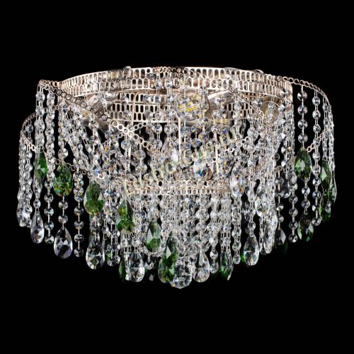 Люстра Космея №4 зеленая в Симферополе Гусь Хрустальный