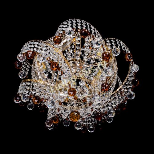 Люстра Космея шар 40 мм чайная в Симферополе Гусь Хрустальный