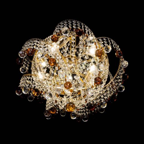 Люстра Космея шар 40 мм чайная в Симферополе Гусь Хрустальный