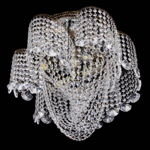 Люстра Космея Водоворот Веер под бронзу в Симферополе Гусь Хрустальный