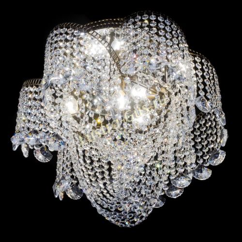 Люстра Космея Водоворот Веер под бронзу в Симферополе Гусь Хрустальный