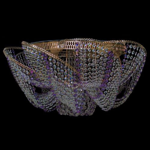 Люстра Космос № 2 фиолетовая в Симферополе Гусь Хрустальный