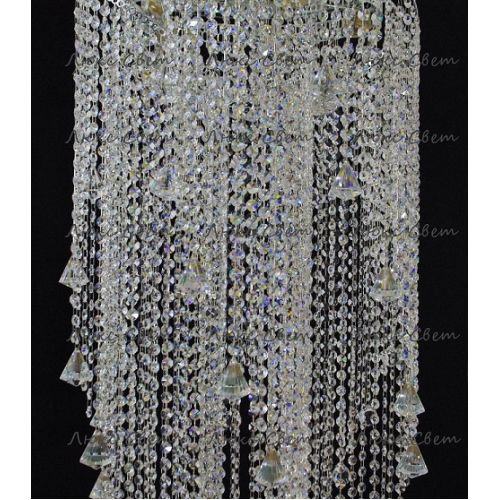 Люстра Космос 5 ламп конус 40 мм длинная  в Симферополе Гусь Хрустальный