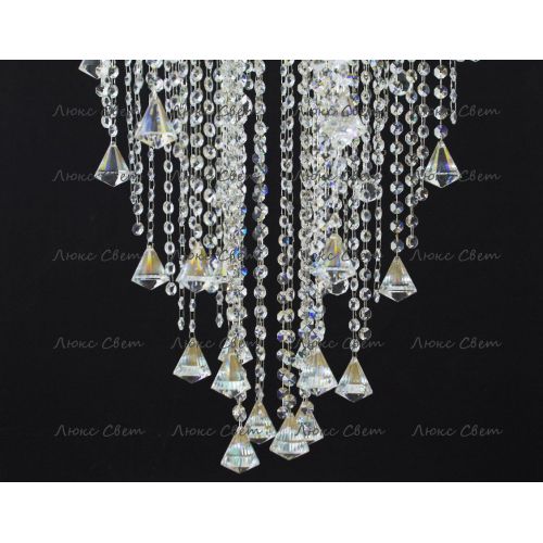 Люстра Космос 5 ламп конус 40 мм длинная  в Симферополе Гусь Хрустальный