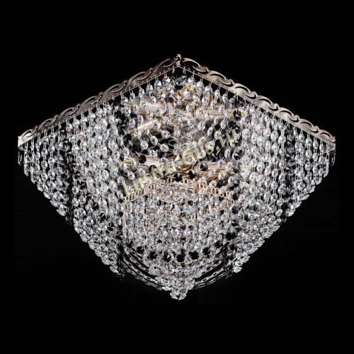 Люстра Квадрат Бриз черная в Симферополе Гусь Хрустальный