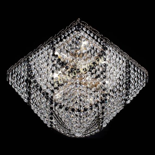 Люстра Квадрат Бриз черная в Симферополе Гусь Хрустальный