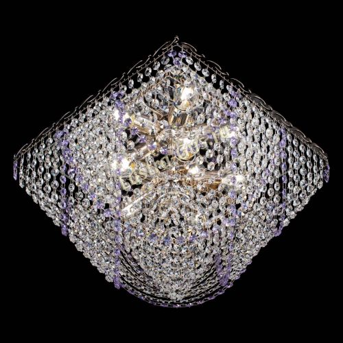 Люстра Квадрат Бриз фиолетовая в Симферополе Гусь Хрустальный