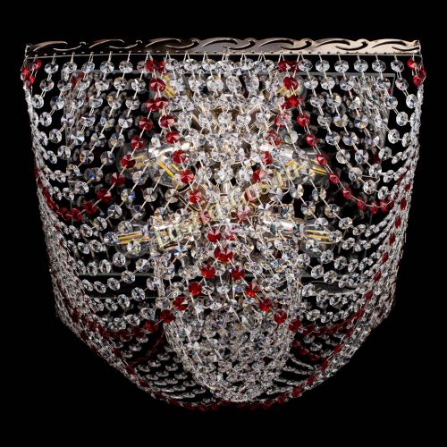 Люстра Квадрат Бриз красная в Симферополе Гусь Хрустальный