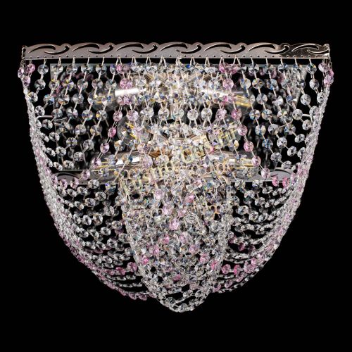 Люстра Квадрат Бриз розовая в Симферополе Гусь Хрустальный