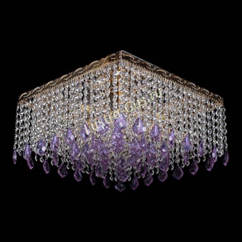 Люстра Квадрат Гамма Дубик цветная в Симферополе Гусь Хрустальный