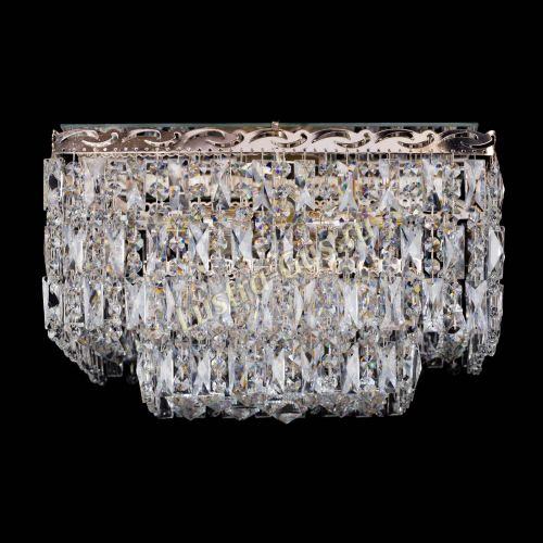 Люстра Квадрат Каскад с пластинками в Симферополе Гусь Хрустальный