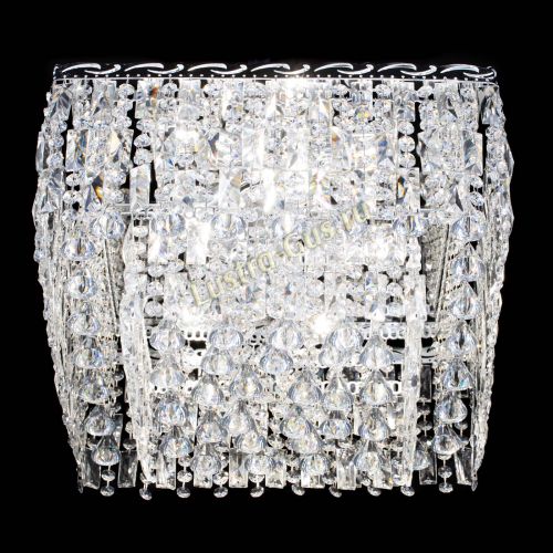 Люстра Квадрат Каскад с пластинками в Симферополе Гусь Хрустальный