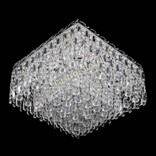 Люстра Квадрат Каскад с пластинками в Симферополе Гусь Хрустальный