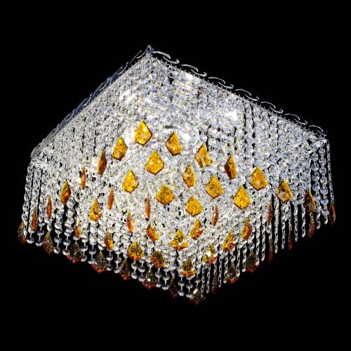 Люстра Квадрат Оптикон Лепестки чайная в Симферополе Гусь Хрустальный