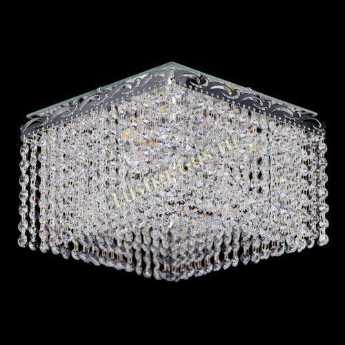 Люстра Квадрат Оптикон 3 лампы в Симферополе Гусь Хрустальный