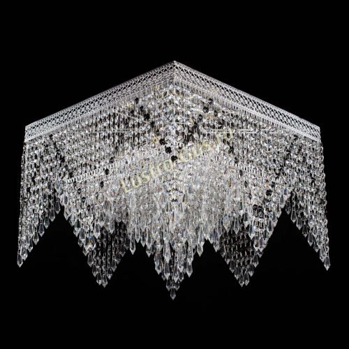 Люстра Квадрат Венеция уголки №5 черная в Симферополе Гусь Хрустальный