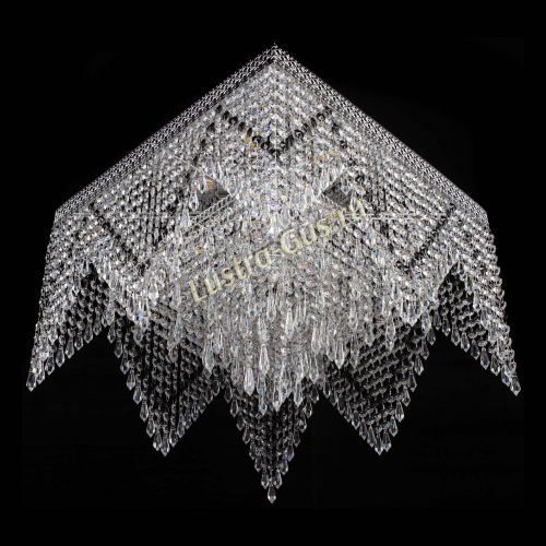 Люстра Квадрат Венеция уголки №5 черная в Симферополе Гусь Хрустальный