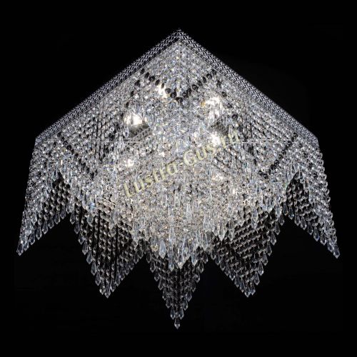 Люстра Квадрат Венеция уголки №5 черная в Симферополе Гусь Хрустальный