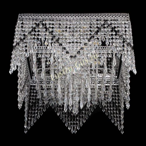 Люстра Квадрат Венеция уголки №5 черная в Симферополе Гусь Хрустальный