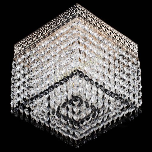 Люстра Квадрат Венеция №1 черная в Симферополе Гусь Хрустальный