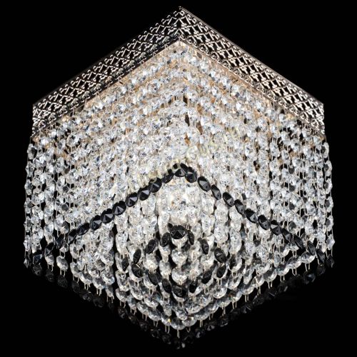 Люстра Квадрат Венеция №1 черная в Симферополе Гусь Хрустальный