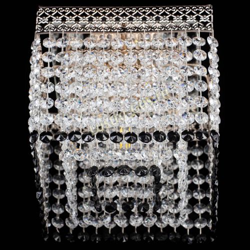 Люстра Квадрат Венеция №1 черная в Симферополе Гусь Хрустальный