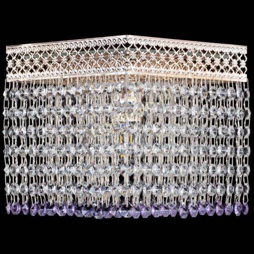 Люстра Квадрат Венеция №1 фиолетовая в Симферополе Гусь Хрустальный