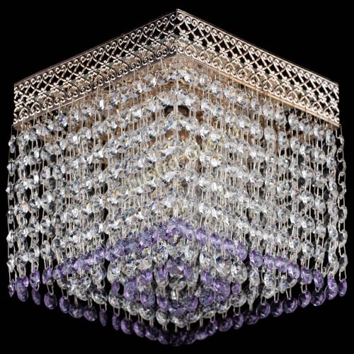 Люстра Квадрат Венеция №1 фиолетовая в Симферополе Гусь Хрустальный