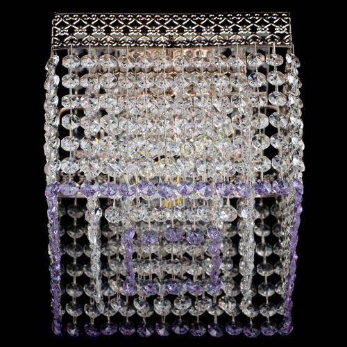 Люстра Квадрат Венеция №1 фиолетовая в Симферополе Гусь Хрустальный