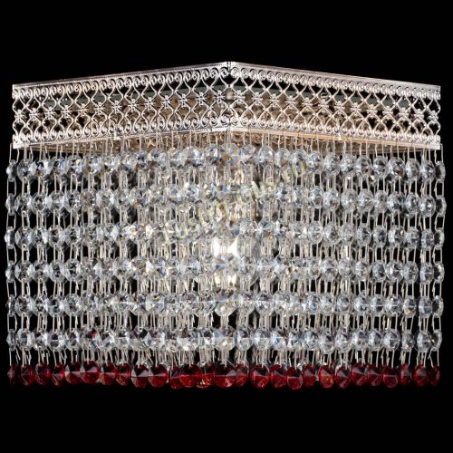 Люстра Квадрат Венеция №1 красная в Симферополе Гусь Хрустальный