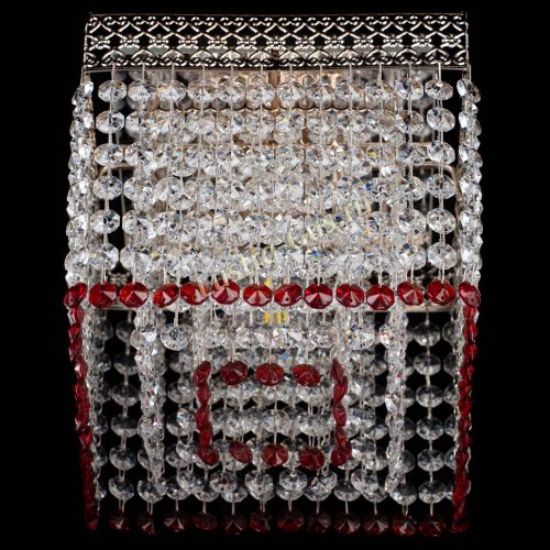 Люстра Квадрат Венеция №1 красная в Симферополе Гусь Хрустальный