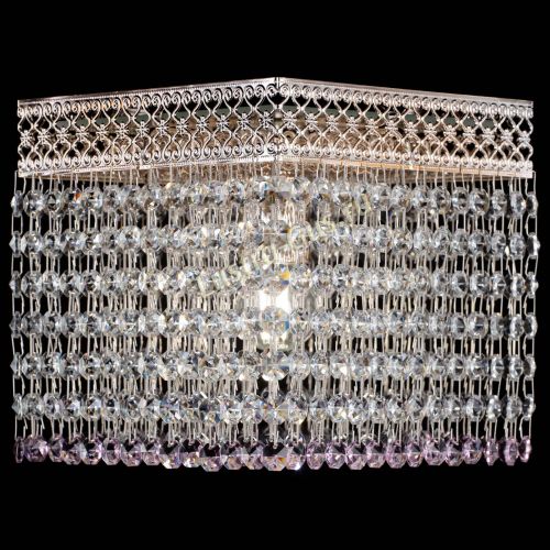 Люстра Квадрат Венеция №1 розовая в Симферополе Гусь Хрустальный