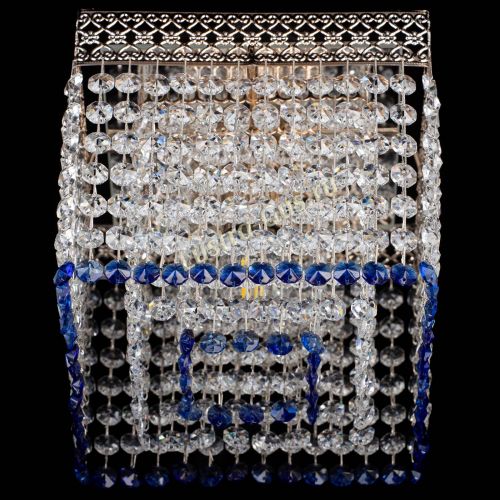 Люстра Квадрат Венеция №1 синяя в Симферополе Гусь Хрустальный