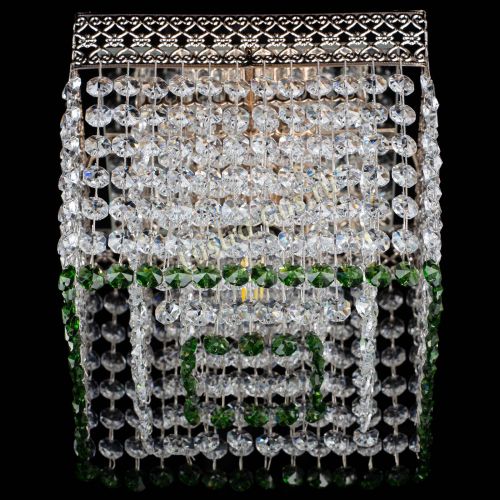 Люстра Квадрат Венеция №1 зеленая в Симферополе Гусь Хрустальный