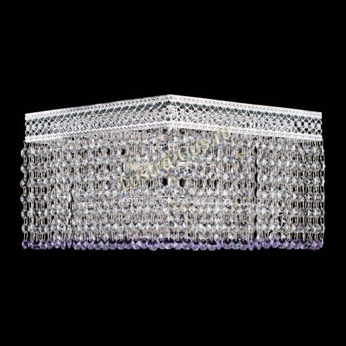 Люстра Квадрат Венеция №3 фиолетовая в Симферополе Гусь Хрустальный