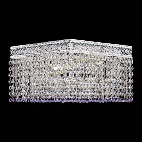 Люстра Квадрат Венеция №3 фиолетовая в Симферополе Гусь Хрустальный