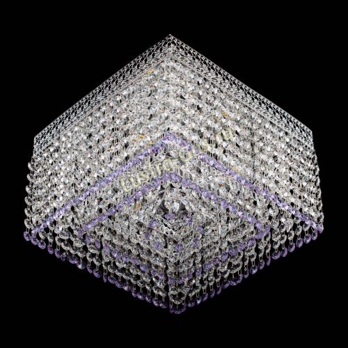 Люстра Квадрат Венеция №3 фиолетовая в Симферополе Гусь Хрустальный