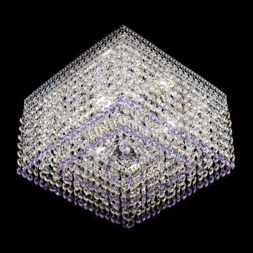 Люстра Квадрат Венеция №3 фиолетовая в Симферополе Гусь Хрустальный