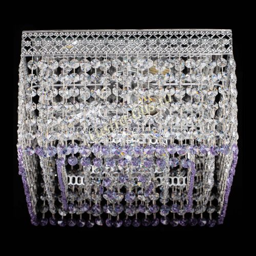 Люстра Квадрат Венеция №3 фиолетовая в Симферополе Гусь Хрустальный