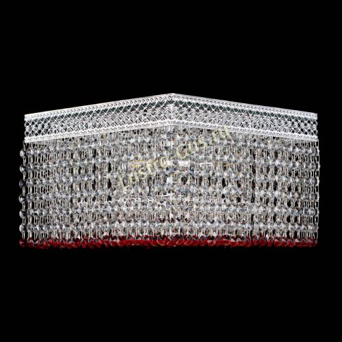 Люстра Квадрат Венеция №3 красная в Симферополе Гусь Хрустальный