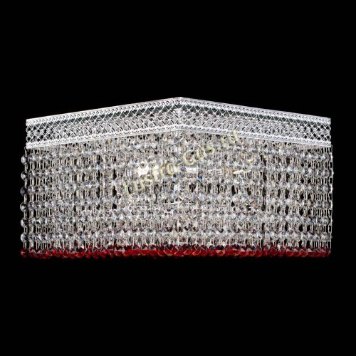 Люстра Квадрат Венеция №3 красная в Симферополе Гусь Хрустальный