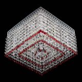 Люстра Квадрат Венеция №3 красная в Симферополе