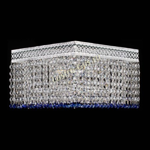 Люстра Квадрат Венеция №3 синяя в Симферополе Гусь Хрустальный