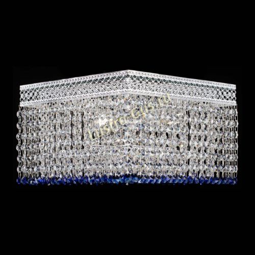 Люстра Квадрат Венеция №3 синяя в Симферополе Гусь Хрустальный