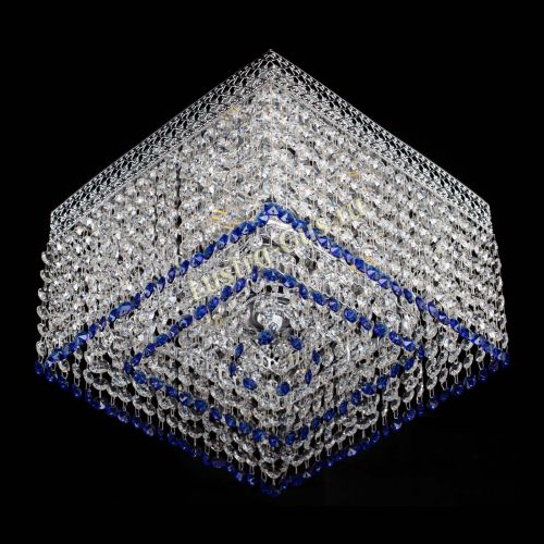 Люстра Квадрат Венеция №3 синяя в Симферополе Гусь Хрустальный