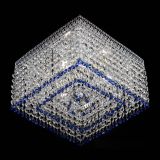 Люстра Квадрат Венеция №3 синяя в Симферополе