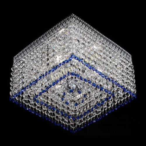 Люстра Квадрат Венеция №3 синяя в Симферополе Гусь Хрустальный