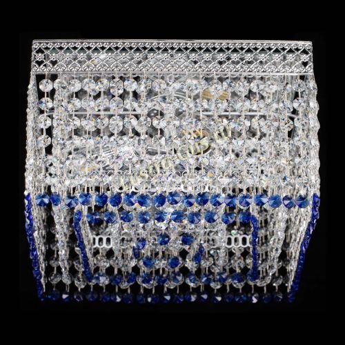 Люстра Квадрат Венеция №3 синяя в Симферополе Гусь Хрустальный